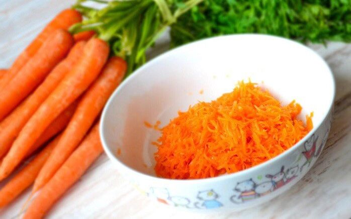 цёртая морква на сняданак японскай дыеты